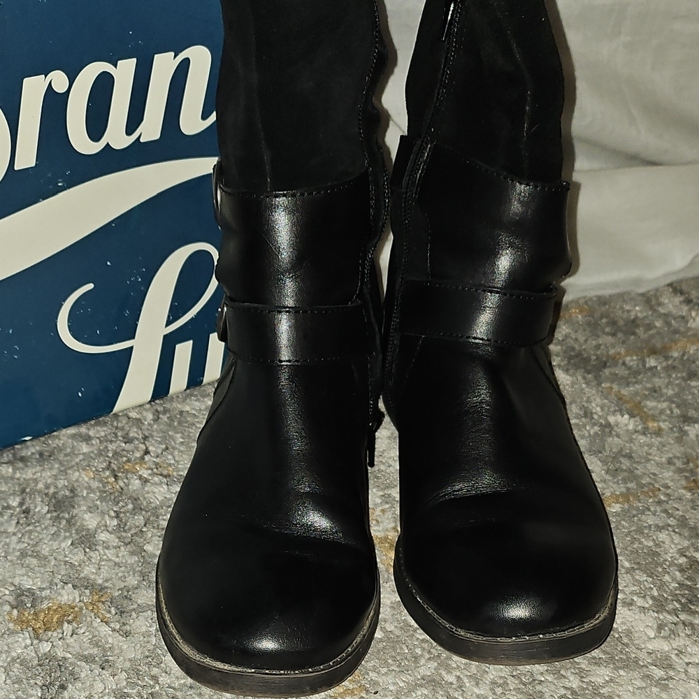 Lucky Brand Zosha Over the Knee Black Boots Size 8 - Picture 6 of 16